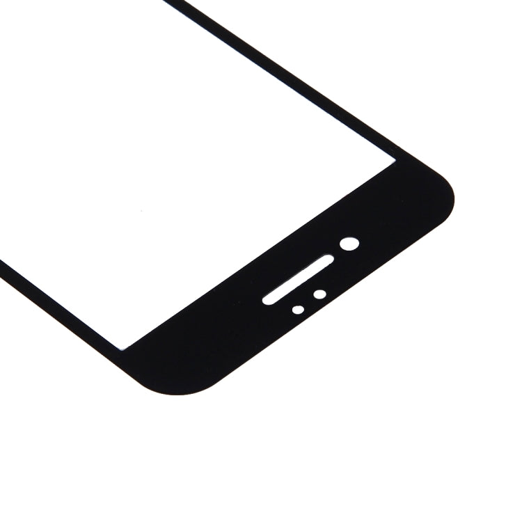 For iPhone 7 Plus Silk Printing Screen Protector 0.26mm 9H Surface Hardness 2.5D Explosion-proof Tempered Glass Screen Film(Black)