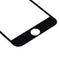 For iPhone 7 Plus Silk Printing Screen Protector 0.26mm 9H Surface Hardness 2.5D Explosion-proof Tempered Glass Screen Film(Black)