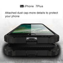 For iPhone 8 Plus & 7 Plus Tough Armor TPU + PC Combination Case(Black)