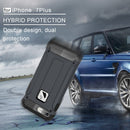 For iPhone 8 Plus & 7 Plus Tough Armor TPU + PC Combination Case(Dark Blue)
