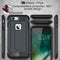 For iPhone 8 Plus & 7 Plus Tough Armor TPU + PC Combination Case(Dark Blue)