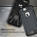 For iPhone 8 Plus & 7 Plus Tough Armor TPU + PC Combination Case(Dark Blue)