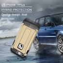 For iPhone 8 Plus & 7 Plus Tough Armor TPU + PC Combination Case(Gold)
