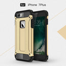 For iPhone 8 Plus & 7 Plus Tough Armor TPU + PC Combination Case(Gold)