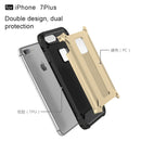 For iPhone 8 Plus & 7 Plus Tough Armor TPU + PC Combination Case(Gold)