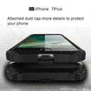 For iPhone 8 Plus & 7 Plus Tough Armor TPU + PC Combination Case(Gold)