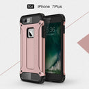 For iPhone 8 Plus & 7 Plus Tough Armor TPU + PC Combination Case(Rose Gold)