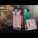 For iPhone 8 Plus & 7 Plus Tough Armor TPU + PC Combination Case(Rose Gold)