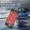 For iPhone 8 Plus & 7 Plus Tough Armor TPU + PC Combination Case(Red)