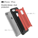 For iPhone 8 Plus & 7 Plus Tough Armor TPU + PC Combination Case(Red)