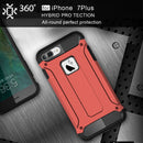 For iPhone 8 Plus & 7 Plus Tough Armor TPU + PC Combination Case(Red)