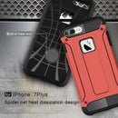 For iPhone 8 Plus & 7 Plus Tough Armor TPU + PC Combination Case(Red)