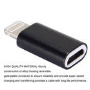 ENKAY Hat-Prince Aluminium Alloy 8 Pin Male to Micro USB Female Data Transmission Charging Adapter(Black)