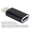 ENKAY Hat-Prince Aluminium Alloy 8 Pin Male to Micro USB Female Data Transmission Charging Adapter(Black)