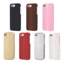 For iPhone 8 Plus & 7 Plus Snakeskin Texture Paste Skin PC Protective Case(Red)