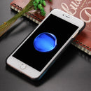 For iPhone 8 Plus & 7 Plus Heat Sensitive Phone Case Silicone Protective Case Back Cover(Black)