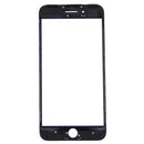 Front Screen Outer Glass Lens with Front LCD Screen Bezel Frame for iPhone 7 Plus (Black)