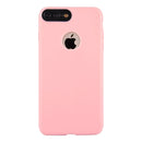 For iPhone 8 Plus & 7 Plus Ultra-thin TPU Frosted Protective Back Cover Case(Pink)