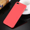 For iPhone 8 Plus & 7 Plus Solid Color TPU Protective Case Without Round Hole(Red)