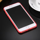 For iPhone 8 Plus & 7 Plus Solid Color TPU Protective Case Without Round Hole(Red)
