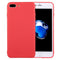 For iPhone 8 Plus & 7 Plus Solid Color TPU Protective Case Without Round Hole(Red)