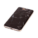 For iPhone 8 Plus & 7 Plus Black Marbling Pattern Soft TPU Protective Back Cover Case