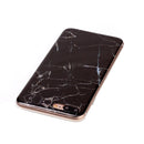 For iPhone 8 Plus & 7 Plus Black Marbling Pattern Soft TPU Protective Back Cover Case
