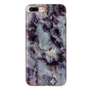 For iPhone 8 Plus & 7 Plus Brown Marbling Pattern Soft TPU Protective Back Cover Case