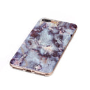 For iPhone 8 Plus & 7 Plus Brown Marbling Pattern Soft TPU Protective Back Cover Case