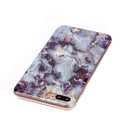 For iPhone 8 Plus & 7 Plus Brown Marbling Pattern Soft TPU Protective Back Cover Case