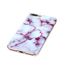For iPhone 8 Plus & 7 Plus Purple Marbling Pattern Soft TPU Protective Back Cover Case