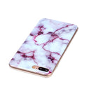 For iPhone 8 Plus & 7 Plus Purple Marbling Pattern Soft TPU Protective Back Cover Case