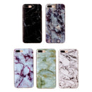 For iPhone 8 Plus & 7 Plus Brown Marbling Pattern Soft TPU Protective Back Cover Case
