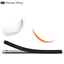 For iPhone 7 Plus Brushed Texture Fiber TPU Rugged Armor Protective Case(Red)