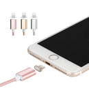 Weave Style 5V 2A 8 Pin to USB 2.0 Magnetic Data Cable, Cable Length: 1.2m(Pink)
