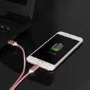 Weave Style 5V 2A 8 Pin to USB 2.0 Magnetic Data Cable, Cable Length: 1.2m(Pink)