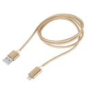 Weave Style 5V 2A 8 Pin to USB 2.0 Magnetic Data Cable, Cable Length: 1.2m(Gold)
