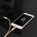 Weave Style 5V 2A 8 Pin to USB 2.0 Magnetic Data Cable, Cable Length: 1.2m(Gold)