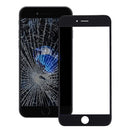 Front Screen Outer Glass Lens with Front LCD Screen Bezel Frame for iPhone 7 Plus (Black)