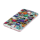 For iPhone 8 Plus & 7 Plus Noctilucent Rubbish Pattern IMD Workmanship Soft TPU Back Cover Case