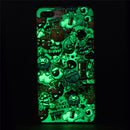 For iPhone 8 Plus & 7 Plus Noctilucent Rubbish Pattern IMD Workmanship Soft TPU Back Cover Case