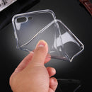 For iPhone 8 Plus & 7 Plus 0.5mm Ultra-thin Transparent TPU Protective Case(Transparent)
