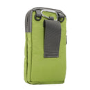 Universal Multi-function Plaid Texture Double Layer Zipper Sports Waist Bag / Shoulder Bag for iPhone X & 7 & 7 Plus / Galaxy S9+ / S8+ / Note 8 / Sony Xperia Z5 / Huawei Mate 8, Size: 16.5 x 9.0 x 3.0cm(Green)