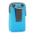 Universal Multi-function Plaid Texture Double Layer Zipper Sports Waist Bag / Shoulder Bag for iPhone X & 7 & 7 Plus / Galaxy S9+ / S8+ / Note 8 / Sony Xperia Z5 / Huawei Mate 8, Size: 16.5 x 9.0 x 3.0cm(Blue)