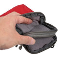 Universal Multi-function Plaid Texture Double Layer Zipper Sports Waist Bag / Shoulder Bag for iPhone X & 7 & 7 Plus / Galaxy S9+ / S8+ / Note 8 / Sony Xperia Z5 / Huawei Mate 8, Size: 16.5 x 9.0 x 3.0cm(Red)