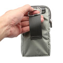 Universal Multi-function Plaid Texture Double Layer Zipper Sports Waist Bag / Shoulder Bag for iPhone X & 7 & 7 Plus / Galaxy S9+ / S8+ / Note 8 / Sony Xperia Z5 / Huawei Mate 8, Size: 16.5 x 9.0 x 3.0cm(Silver)