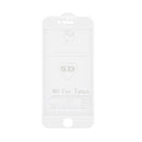 For iPhone 7 Plus 0.3mm 9H Surface Hardness 5D Curved Silk-screen Tempered Glass Screen Protector Film(White)
