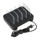 CE / RoHS Certificated Portable 5V 24W 4-USB Port Smart Quick Charger with 1.5m Charging Cable