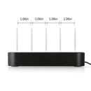 CE / RoHS Certificated Portable 5V 24W 4-USB Port Smart Quick Charger with 1.5m Charging Cable