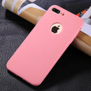 For iPhone 8 Plus & 7 Plus Stylish Lightweight 360 Degree Shockproof Detachable TPU + PC Combination Protective Case (Pink)